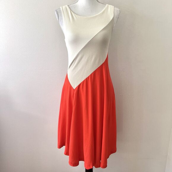 Maeve Anthropologie Cameron Colorblock Sleeveless Dress Artsy Flowy - XSmall - Picture 2 of 9
